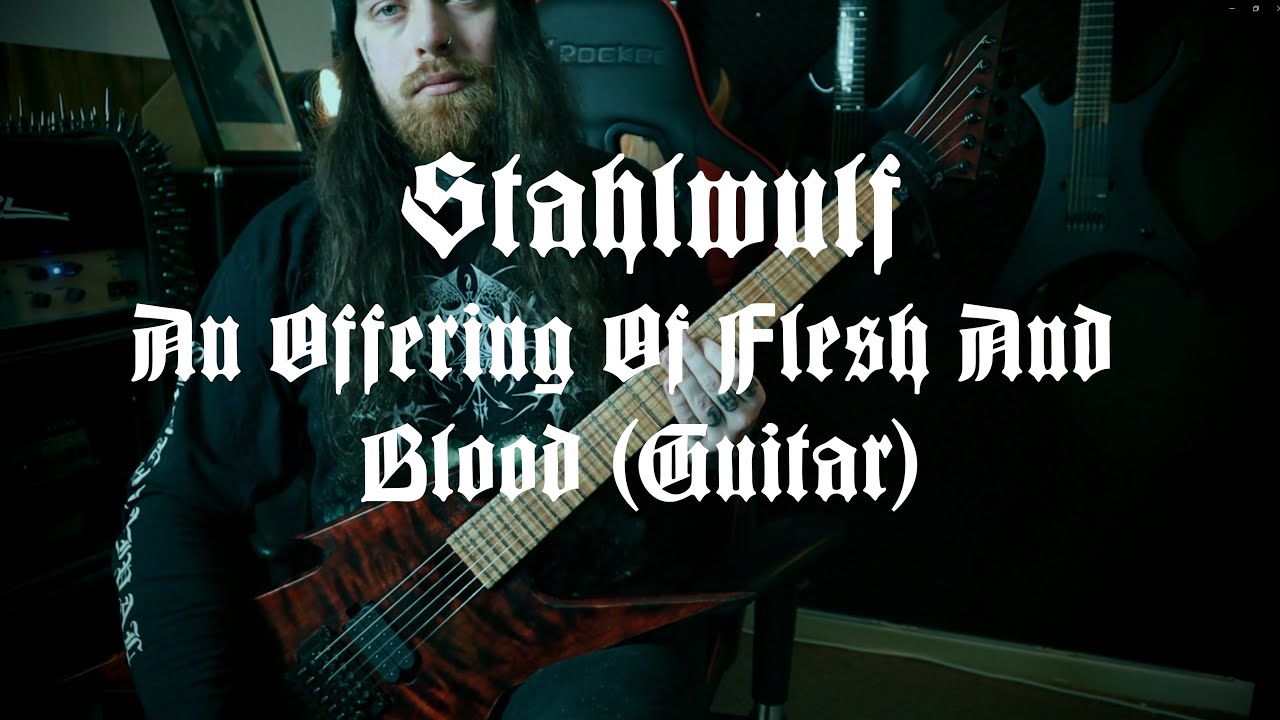Stahlwulf - Offering Of Flesh And Blood - Guitar Playthrough - Aunger Guitars Bloodbird (ironbird)