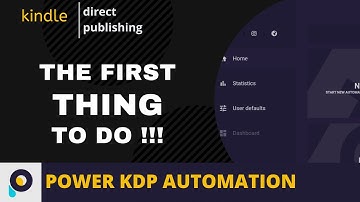 What Is The First Thing To Do When You Open The Power KDP Automation Software !!