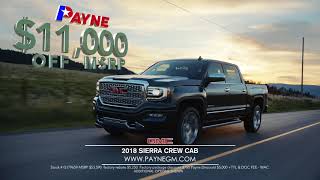 Get $11,000 off MSRP on 2018 GMC Sierra | Payne Weslaco Motors | Weslaco, Texas