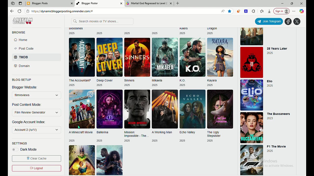 AI Film Review Generator - Advance Blogger Post (ABEFILM)