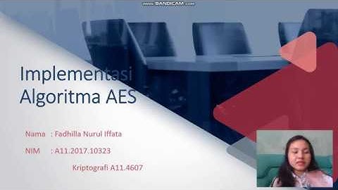 Kriptografi Algoritma AES