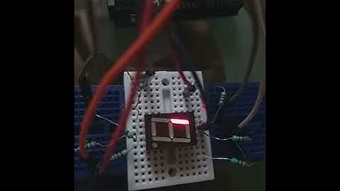 7 segment display(10 pins) transitions with arduino