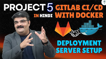 Ep 74 | GitLab Project 5 | GitLab CI/CD with Docker Configure Linux Server as Docker Host | In Hindi