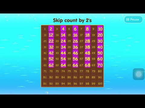 Monkey Math WB Grade 1 Page 19: Skip Counting on the Hundred Chart