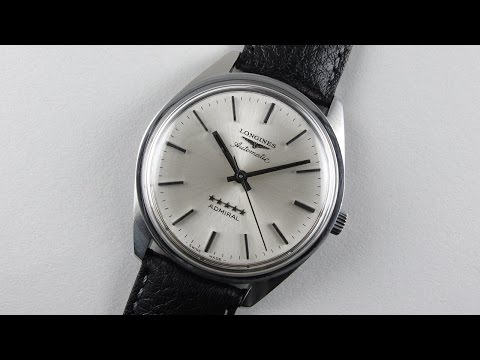 Steel Longines Admiral Ref. 2350-7633-509 vintage wristwatch