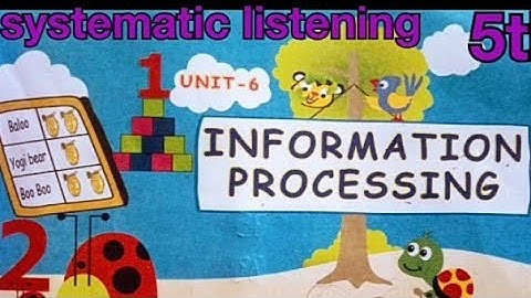 5th Std maths information processing /systematic listening  chapter6 term1
