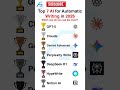 Top 7 AI for automatic writing # #smartphone #app #tech #ai #ia #technology #chatgpt #viral #2026