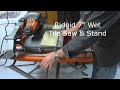 Ridgid 7" wet tile saw with stand