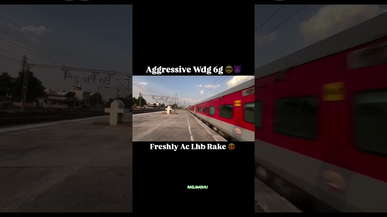 Aggressive WDG-6G Locomotive | Freshly AC LHB Rake in Action 🚂