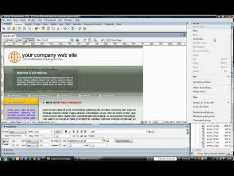 Working with Photoshop Slices in Dreamweaver - 3