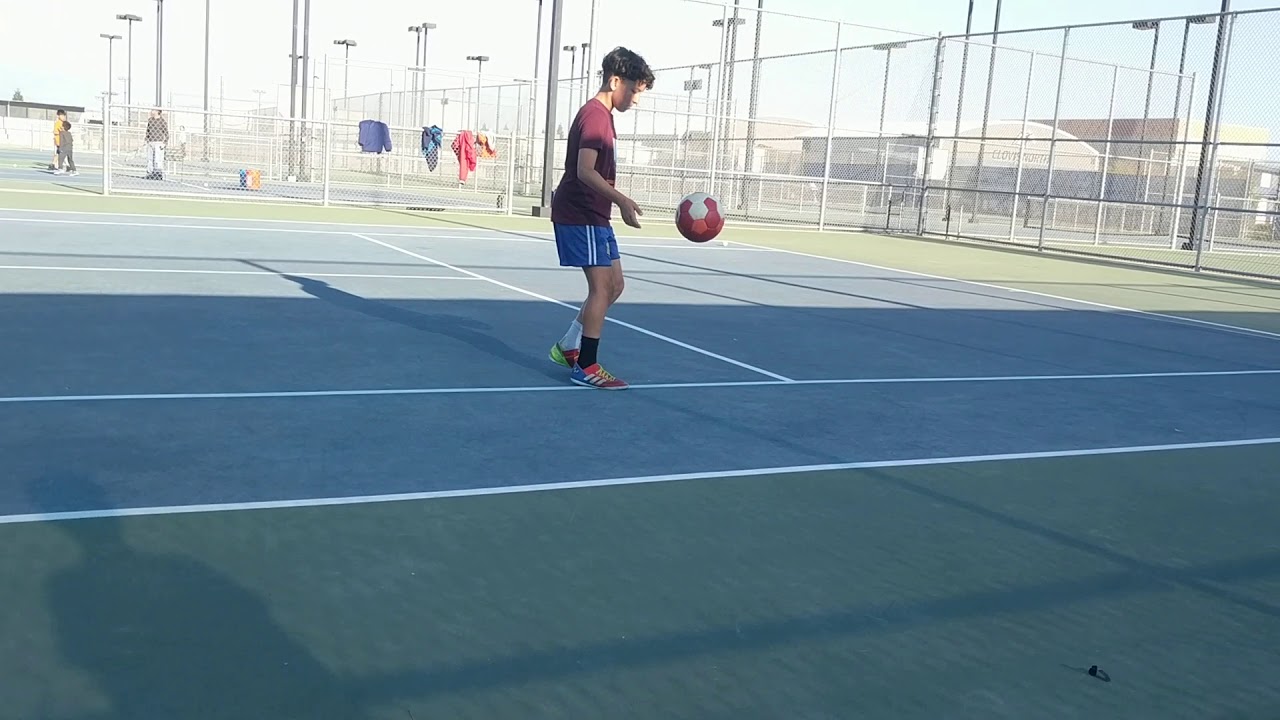 Juggling with feet only YouTube