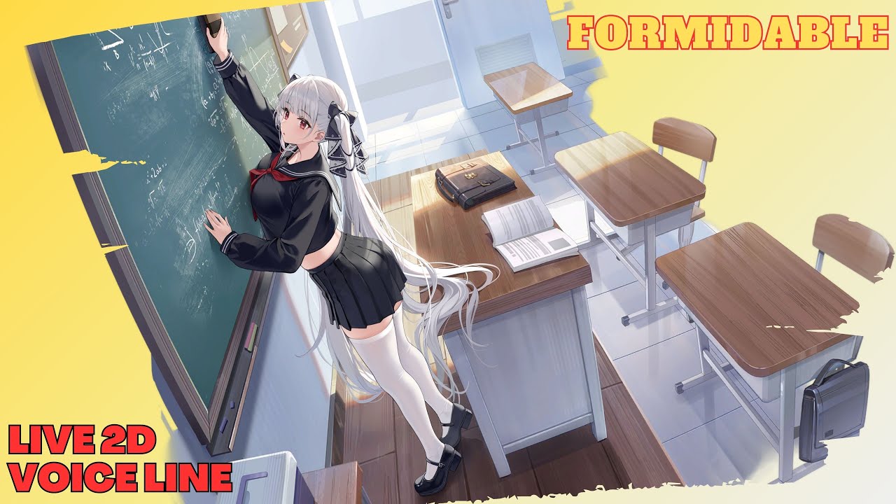 [ AZUR LANE ] Formidable : The Lover's Heart Flutters On Duty LIVE 2D Voice Line " Japanese Audio "
