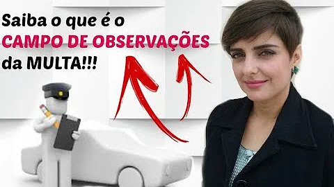 O que deve constar em uma multa?