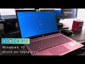 How to Fix WINDOWS 10 stuck on restarting screen (LAPTOP)
