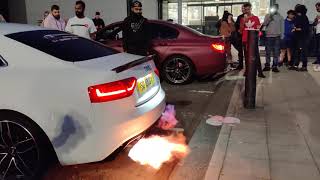 BRUTAL Audi A5 2 0 TFSI - Pops and Bangs + Flames