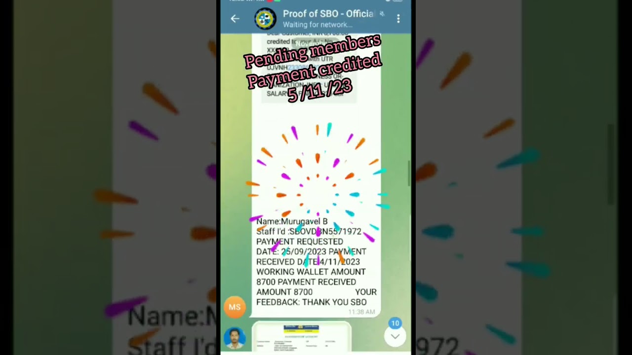 SBO part time job payment proof 👍🏻💸💰