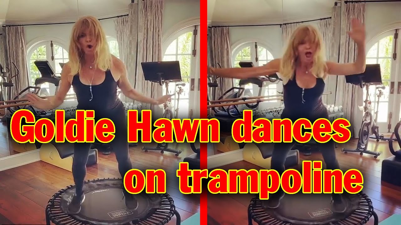 Goldie Hawn Dances On Trampoline To Dua Lipa’s ‘Physical’ In Son Oliver