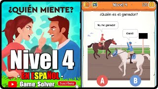 𝐁𝐑𝐀𝐈𝐍𝐃𝐎𝐌 𝟐 - ¿QUIÉN MIENTE? | SOLUCIÓN NIVEL 4 [Español] ✔️ screenshot 3