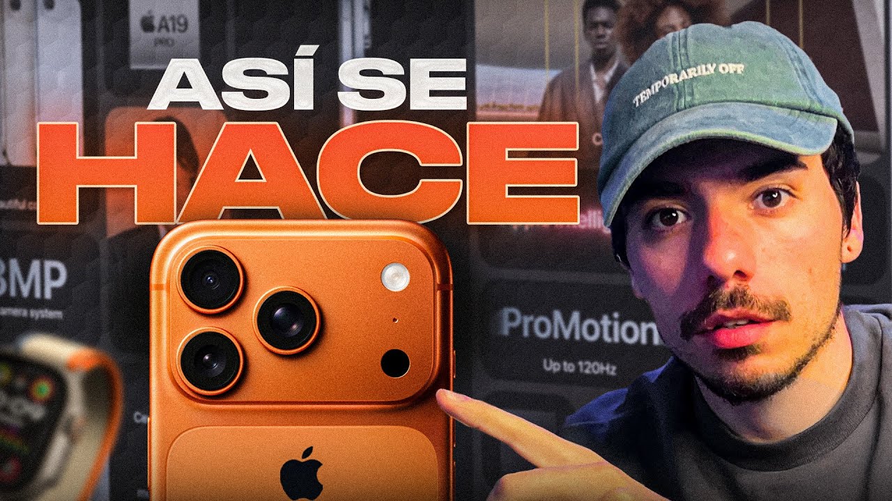 ANIMÉ (parte) de la PRESENTACIÓN IPHONE 17 🤳🏽 Motion Graphics Apple Análisis 🔷 Mauro Arredondo