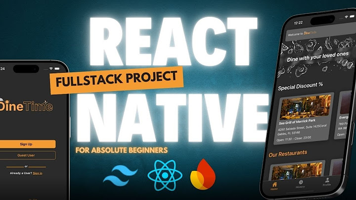 React Native Fullstack Project - 2025 | Expo | Firebase | iOS & Android | React native for beginners