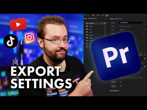 BEST Settings For Exporting Video On Premiere Pro 2024