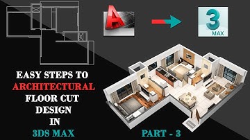 Easy Steps to Architectural Floor Cut Design in 3ds Max Part - 3 | Arch Viz By Dino