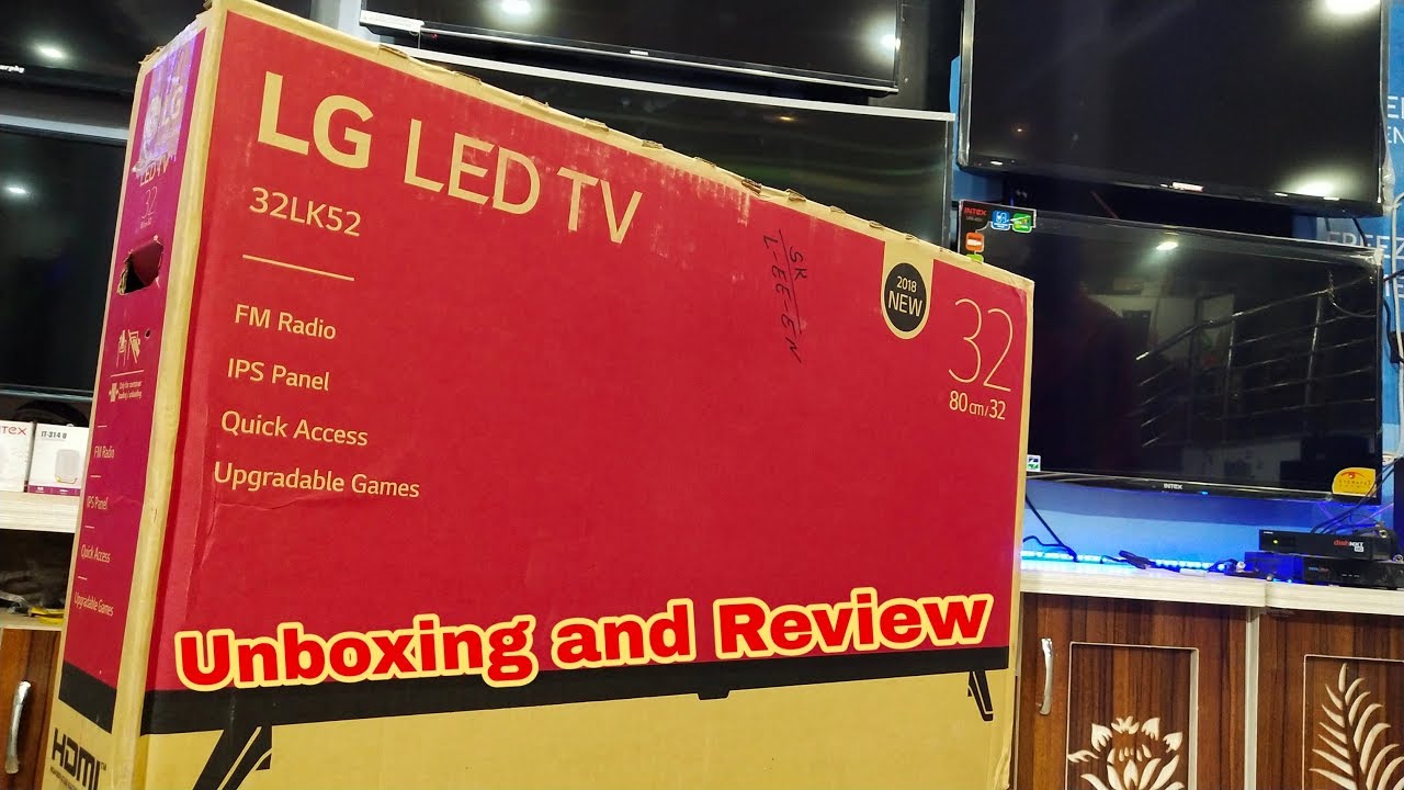 LG 32 inch HD LED || NEW || 32LK52 Unboxing and Review || by technical attachment - YouTube