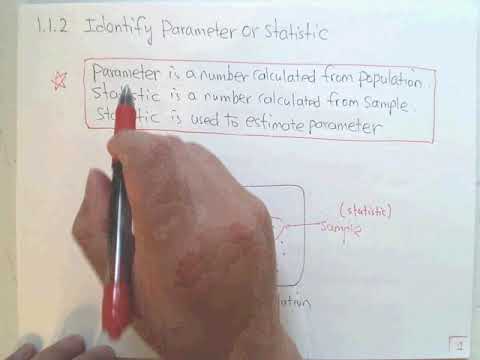 1.1.2 Identify Parameter or Statistic