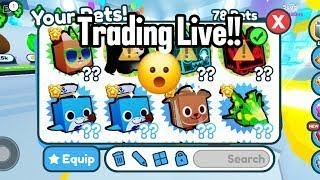Trading Pets in Pet simulator 99 with Viewers