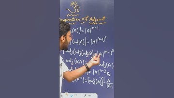 properties of adjoint of matrix#shorts#youtube