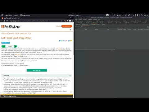 Forced OAuth profile linking-Web Security Academy