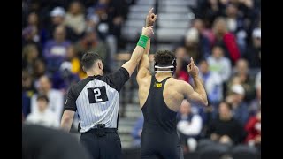 Stephen Buchanan II Wins First NCAA Championship for Iowa Men's Wrestling Since 2017