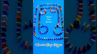 Mesmerizing 4-Circle Colorful Domino Chain Reactions 🎯🎯🎯🎯 #shorts #dominoart #dominochainreaction