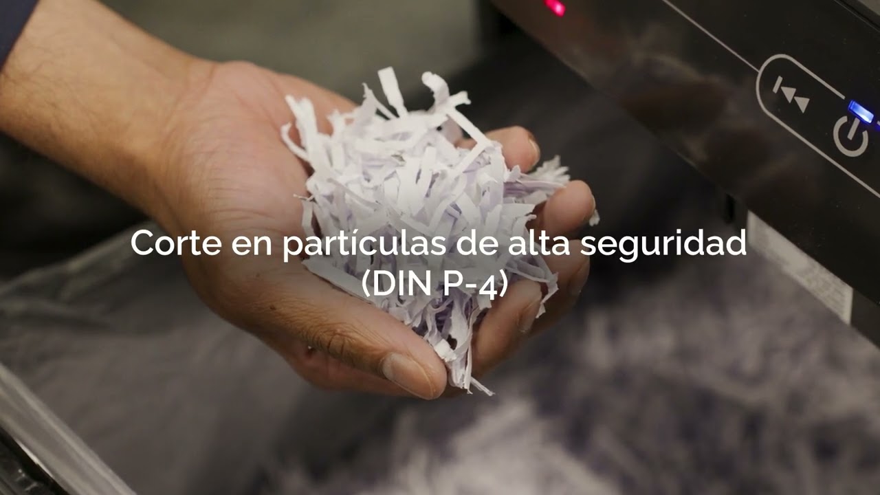 Fellowes Destructora Automática AutoMax™ 150C de corte en partículas para pequeñas oficinas