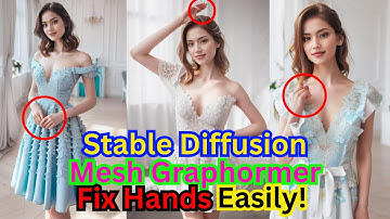 Stable Diffusion Use Mesh Graphormer ControlNet To Fix Hands