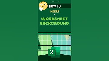 Insert a Worksheet Background in Excel #shorts #viral #trending #youtubeshorts #howto