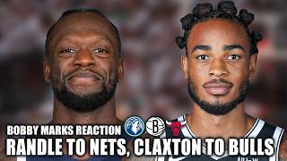 Trade Reaction 👀 Wolves trade Randle to Nets, Claxton headed to Bulls | NBA on ESPN