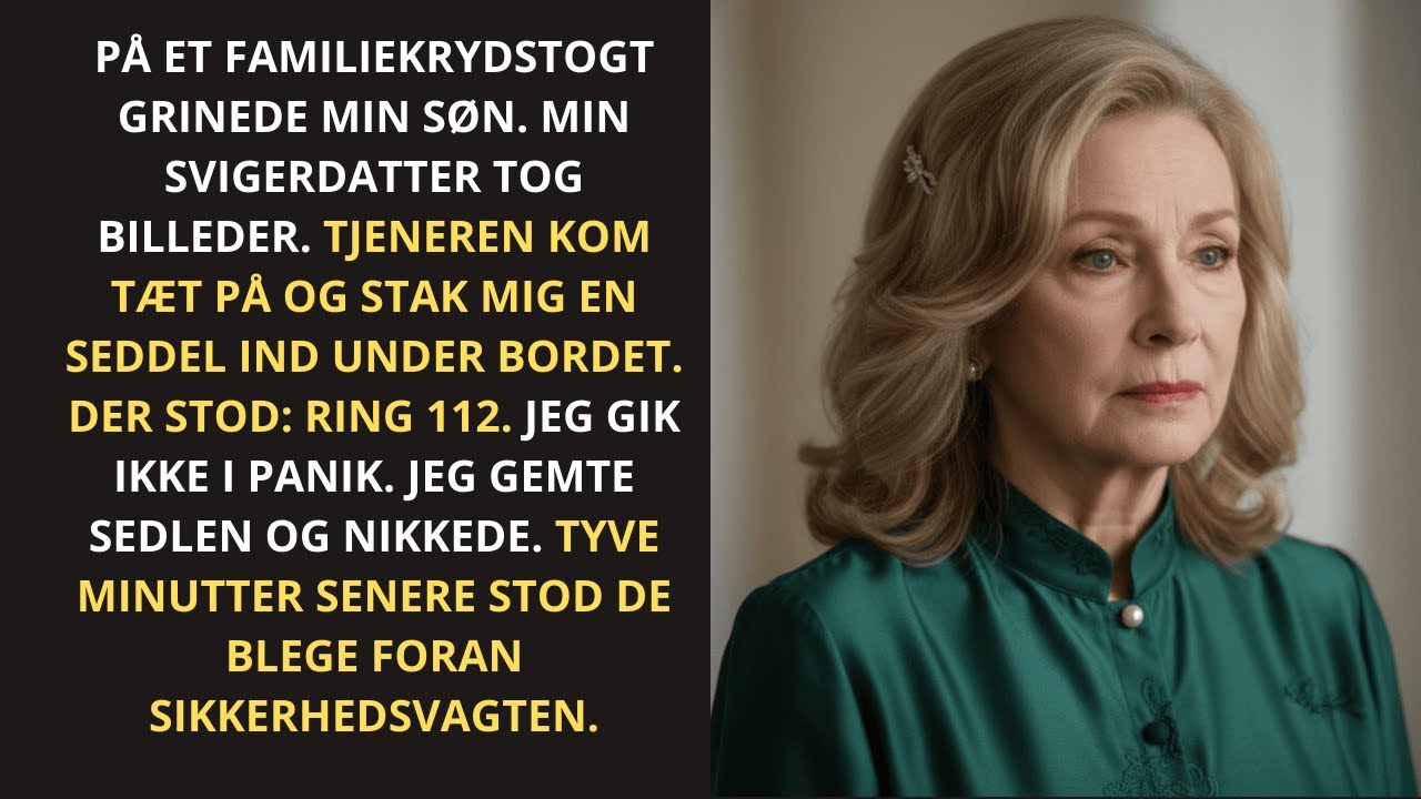 På et familiekrydstogt fik jeg diskret en seddel, hvor der stod: 'Ring 112'