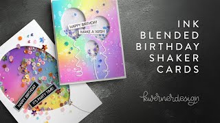 Birthday Balloon Shaker Cards! NEW Waffle Flower!