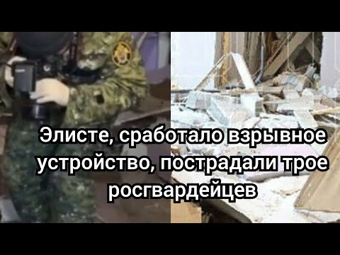 В Элисте возбудили дело после ранения сотрудников Росгвардии из-за взрыва