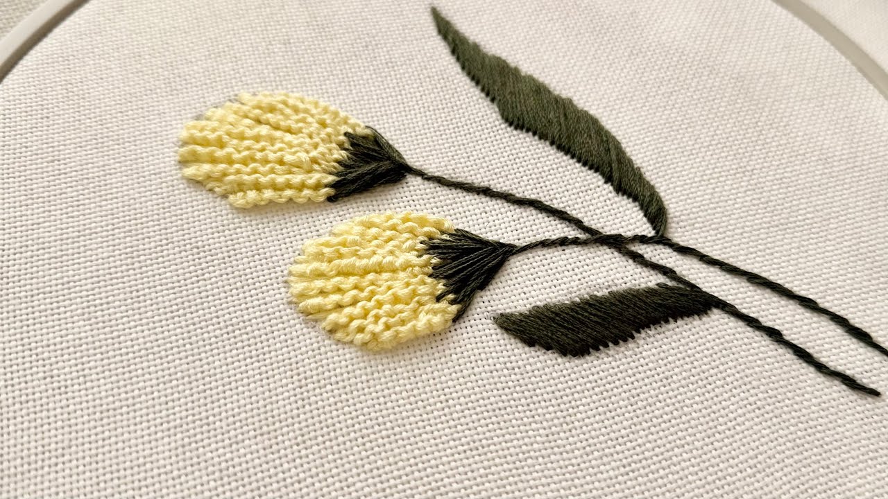 The most gorgeous flower bud hand embroidery design 🪡 | hand embroidery for beginners 🌺
