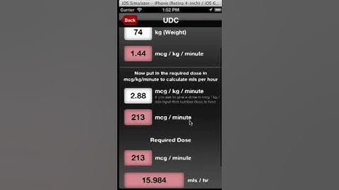Universal Drug Calculator  (iPhone & Android app available)