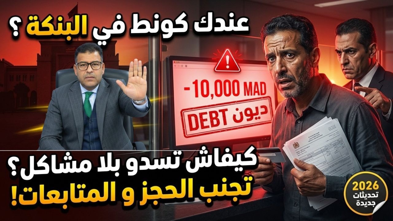 رد بالك! هادشي اللي خاصك دير إلا قالك البنك حسابك دائن ومابغاش يتسد (قوة القانون)