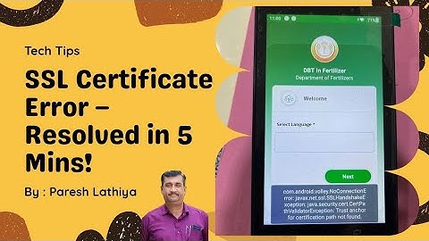How To Solve SSL Certification Error/ Javax. net error in 5 mins #posmachine #youtube #digitalindia