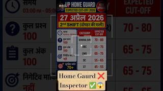 UP Home Guard 27 April 2nd Shift Expected Cut Off #expectedcutoff #uphomeguard #uppolice