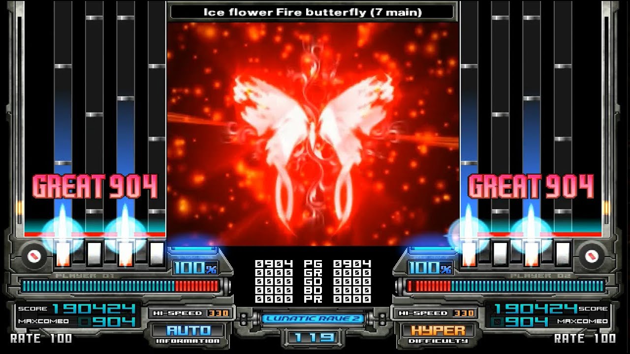[BMS] Ice flower Fire butterfly / bbangsami / BGA : SMIN