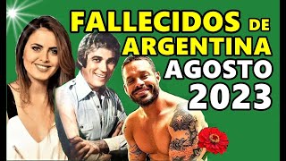 Figuras Fallecidas de Argentina en Agosto del 2023.