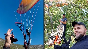 Paramotor CRASHES Into Trees!!!