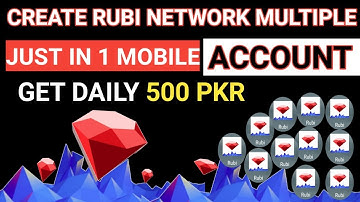 HOW TO CREATE MULTIPLE ACCOUNTS IN ONE MOBILE #rubinetwork #crypto #airdrops  #cryptocurrency