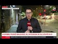 Hombre murió baleado al interior de su vehículo en Estación Central | 24 Horas TVN Chile